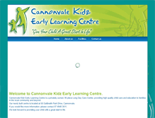 Tablet Screenshot of cannonvalekidz.com.au